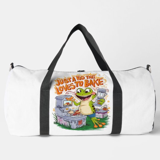 Culinary Explorer: Frogs Stove Adventure ダッフルバッグ (正面)