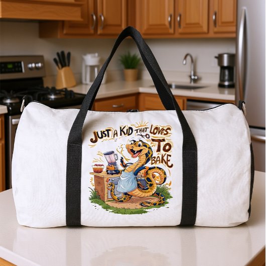 Culinary Serpent: A Snake in an Apron ダッフルバッグ