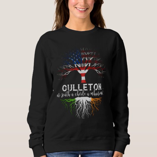 Culleton Irishファミリー名シャツアイリッシュルーツ スウェットシャツ (正面)