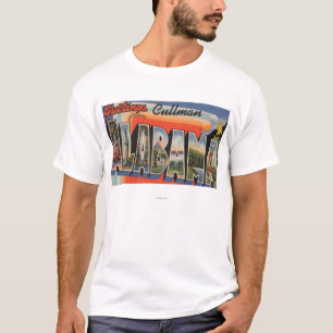 Cullman、アラバマ-大きい手紙場面 Tシャツ