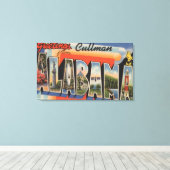 Cullman, Alabama – 大きな文字のシーン キャンバスプリント (インサイチュ (ウッドフロア))