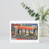 Cullman, Alabama – 大きな文字のシーン ポストカード (スタンド正面)