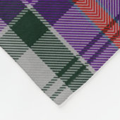 Cullodenの服のタータンチェック フリースブランケット (角)