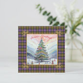 Culloden Ancient  Scottish Tartan Christmas シーズンカード (スタンド正面)