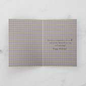 Culloden Ancient Scottish Tartan Humorous Birthday カード (内部)