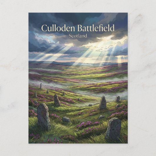Culloden Battlefield イギリス ポストカード (正面)