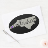 Cullowheeの4のNCのステッカーセット 楕円形シール (封筒)