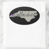 Cullowheeの4のNCのステッカーセット 楕円形シール (バッグ)