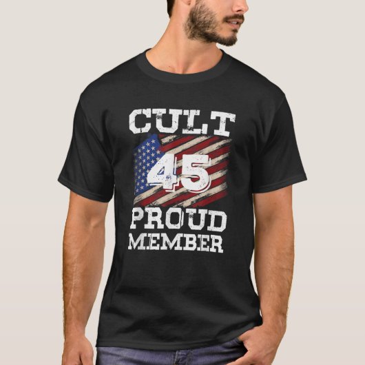 Cult 45メンバー誇りを持ったトランプ2020選挙支援G Tシャツ (正面)