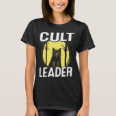 Cult Leader Cat Satanic Baphomet Occult Witchcraft Tシャツ (正面)