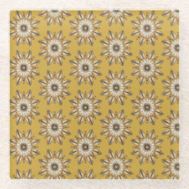 Cultural Mandala Design ガラスコースター