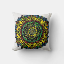 Cultural Mandalas with Geometric Patterns クッション