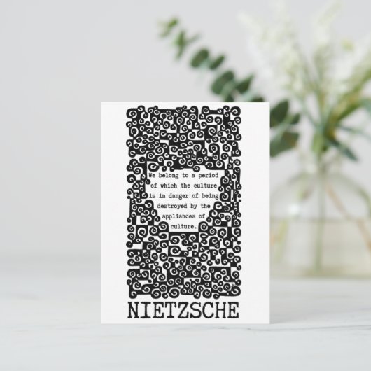 CULTUREはニーチェによって引用文されている ポストカード (スタンド正面)