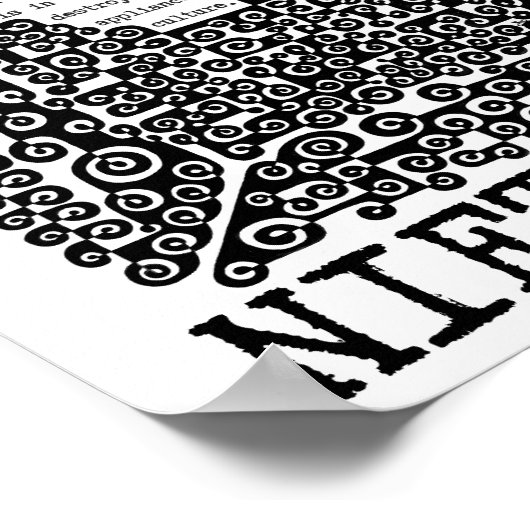 CULTUREは危険哲学にある引用文Nietzsche ポスター (角)