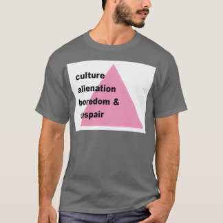 Culture alienation boredom and despair tシャツ