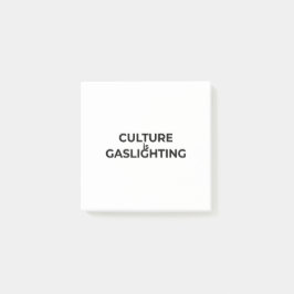 Culture Is Gaslighting Minimalist Professional  ポストイット