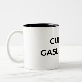 Culture Is Gaslighting Typographic Minimalist  ツートーンマグカップ