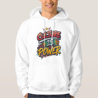 Culture Is Power Black History Month Black hoodie パーカ