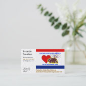 CultureCapitalプリント、リッカルドGau… -カスタマイズ 名刺 (スタンド正面)