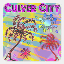 Culver City Happy and Hopeステッカー スクエアシール
