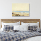 Culver Cliff, Isle of Wight (w/c, pen & ink, bodic キャンバスプリント (インサイチュ (寝室))