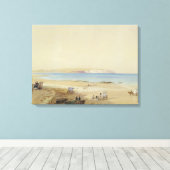 Culver Cliff, Isle of Wight (w/c, pen & ink, bodic キャンバスプリント (インサイチュ (ウッドフロア))