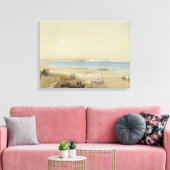 Culver Cliff, Isle of Wight (w/c, pen & ink, bodic キャンバスプリント (インサイチュ (リビング))