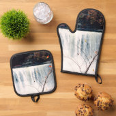 Cumberland Falls 鍋つかみ&鍋敷きセット (トップダウン)