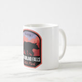 Cumberland Falls State Park KY Bear コーヒーマグカップ (正面右)