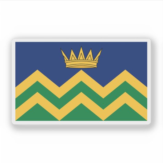 Cumbria flag (as of 2025) シール (正面)