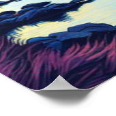 Cumbrian Hills & Mountains, Mountains, Vanゴッホスカイ ポスター (角)