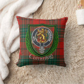 Cumming Scottish Clan Tartan & Crest クッション (ブランケット)