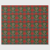 Cumming Scottish Clan Tartan & Crest ラッピングペーパー (フラット)