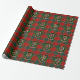 Cumming Scottish Clan Tartan & Crest ラッピングペーパー