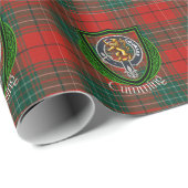 Cumming Scottish Clan Tartan & Crest ラッピングペーパー (ロールコーナー)