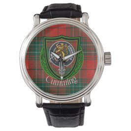 Cumming Scottish Clan Tartan & Crest 腕時計