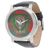 Cumming Scottish Clan Tartan & Crest 腕時計 (アングル)