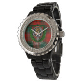 Cumming Scottish Clan Tartan & Crest 腕時計 (アングル)