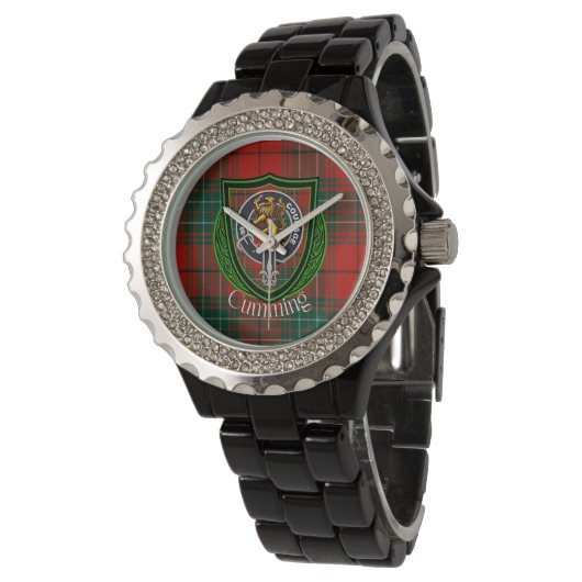 Cumming Scottish Clan Tartan & Crest 腕時計 (アングル)