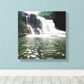 cummins滝 キャンバスプリント (インサイチュ (ウッドフロア))