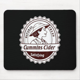 Cummins Cider Shirt - JokeおもしろいノベルティGag Gift マウスパッド
