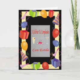 Cumpleañosの詐欺のestilo カード