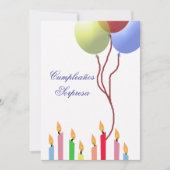 Cumpleaños -招待状 招待状 (正面)