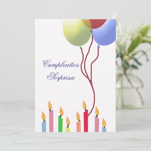 Cumpleaños -招待状 招待状 (スタンド正面)