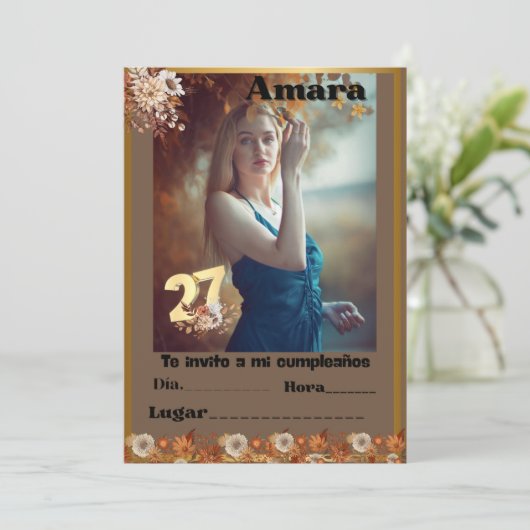 cumpleanos Invitation 招待状 (スタンド正面)