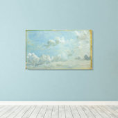 Cumulus Cloudsの勉強, 1822 (紙上の油レイドd キャンバスプリント (インサイチュ (ウッドフロア))