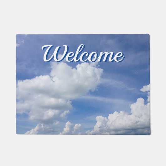 Cumulus Puffs Welcome Doormat ドアマット (正面)
