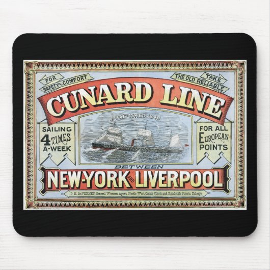 Cunardライン マウスパッド (正面)