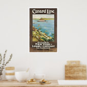Cunard Line ロンドン&大陸への最速ルート ポスター (キッチン)