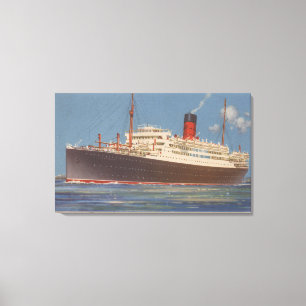 Cunard R.M.L. Franconiaの眺め キャンバスプリント